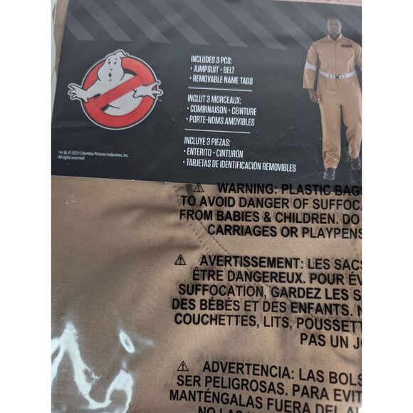 Ghostbusters Halloween Costume Adult Plus 2XL 48-52 BRAND NEW SEALED - Picture 7 of 9